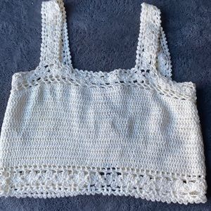 Small crocheted crop top.